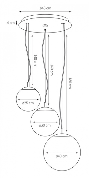 Lampa wisząca Kaspa Alur 3 10725303