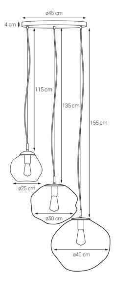 Lampa wisząca Kaspa Avia 11158308