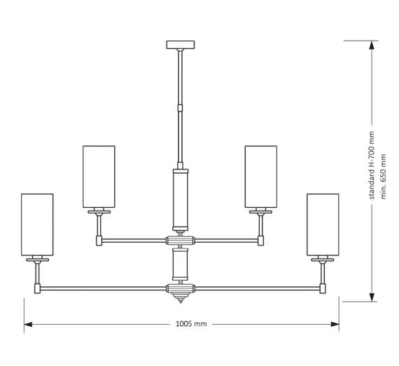 Lampa wisząca Kutek Mood Empoli EMP-ZW-10(Z)