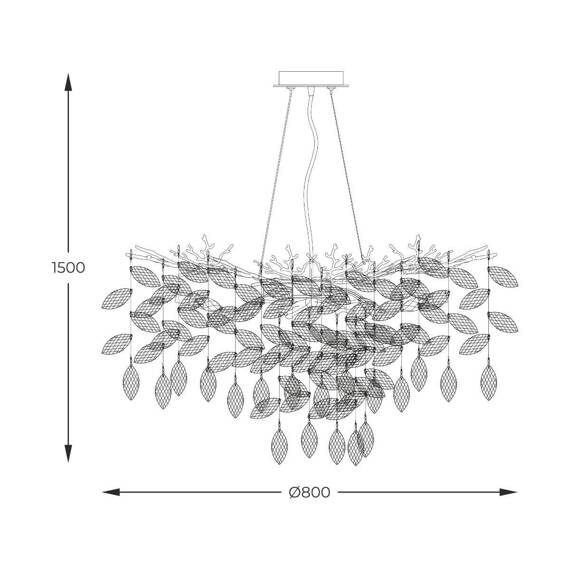 Lampa wisząca MD4115-1-ECN Zuma Line Cindy