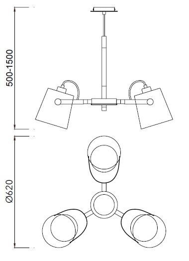 Lampa wisząca Mantra Nordica II 5461