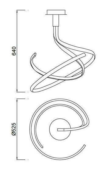 Lampa wisząca Mantra Nur XL 4981