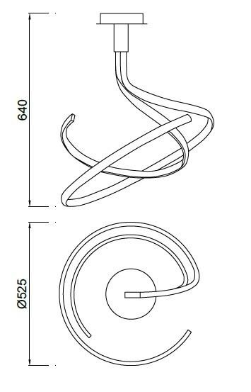 Lampa wisząca Mantra Nur XL 5361