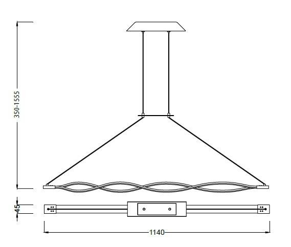 Lampa wisząca Mantra Sahara XL 5400