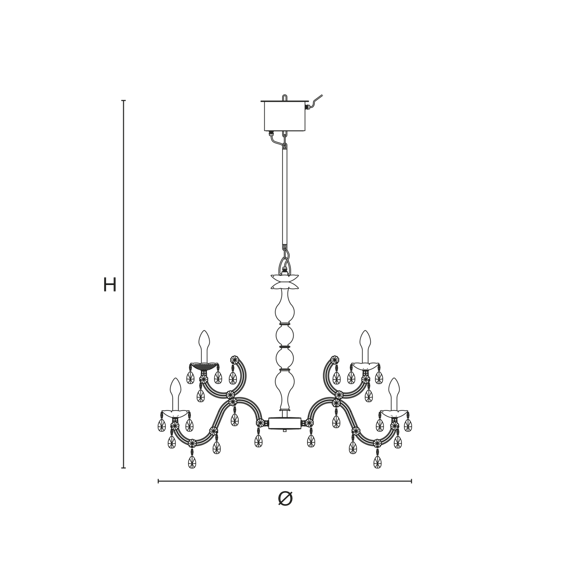 Lampa wisząca Masiero Drylight S18 IP65