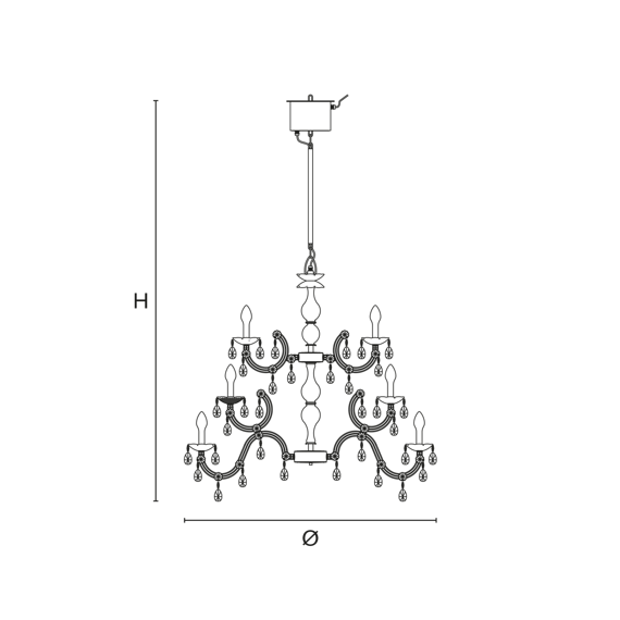 Lampa wisząca Masiero Drylight S24 IP65