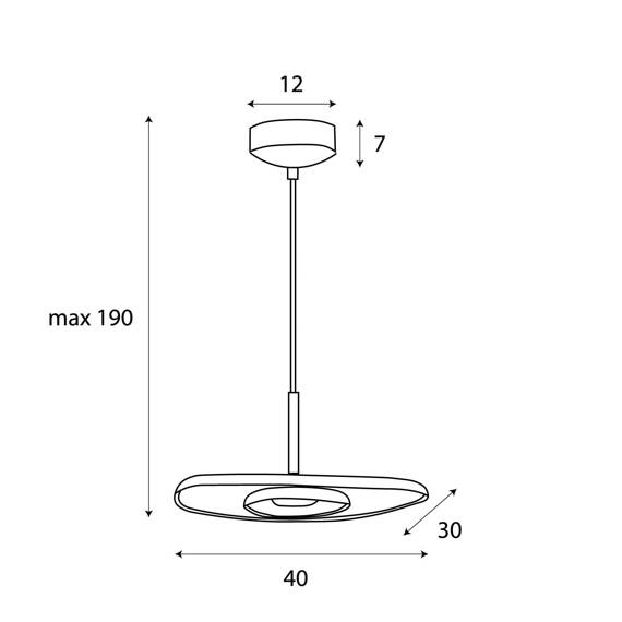 Lampa wisząca Maxlight Deux P0560