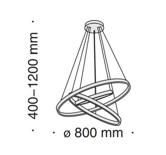 Lampa wisząca Maytoni Rim MOD058PL-L100BS4K