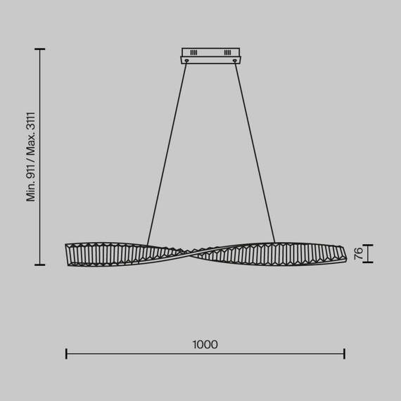 Lampa wisząca P097PL-L28BS3K Maytoni Krone