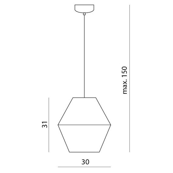 Lampa wisząca Ramko Molino Złoty 66233