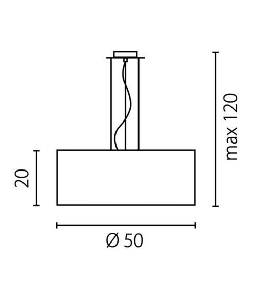 Lampa wisząca Ramko Nodo Metalix 50 cm