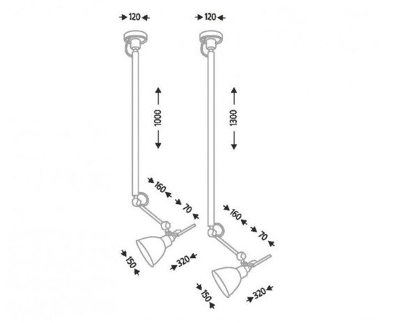 Lampa wisząca Shilo Daisen 5625 Czarny