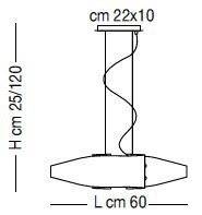 Lampa wisząca Sillux DETROIT SP 7/218 60 cm
