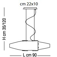 Lampa wisząca Sillux DETROIT SP 8/218 90 cm