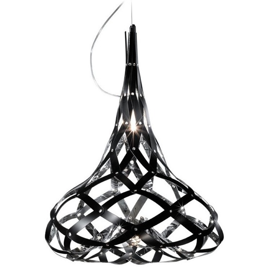 Lampa wisząca Slamp Supermorgana Mirror/Black