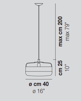 Lampa wisząca Vistosi Futura FUTURASPG CR/RA R_N