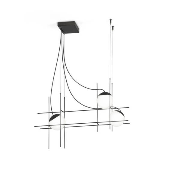 Lampa wisząca Vistosi Plot Frame PLOTFRAMESP3 BC/LU NEO