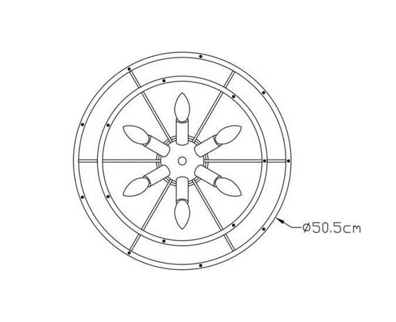 Lampa wisząca Zuma Line Sergio P0528-06H-F4AC Chrom