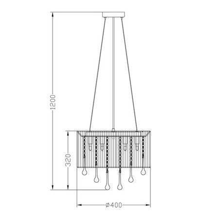 Lampa wisząca Zuma Line Verona RLD92174-8A