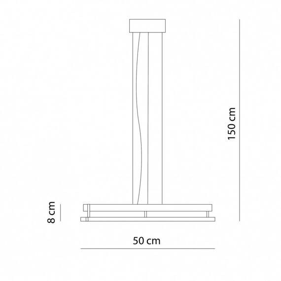 Lampa wisząca akustyczna Ramko Echo 50cm 66487 + 66781