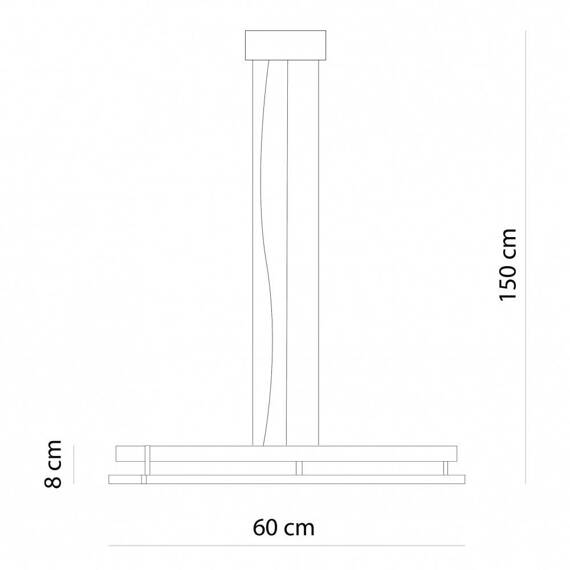 Lampa wisząca akustyczna Ramko Echo 60cm 66488 + 67890