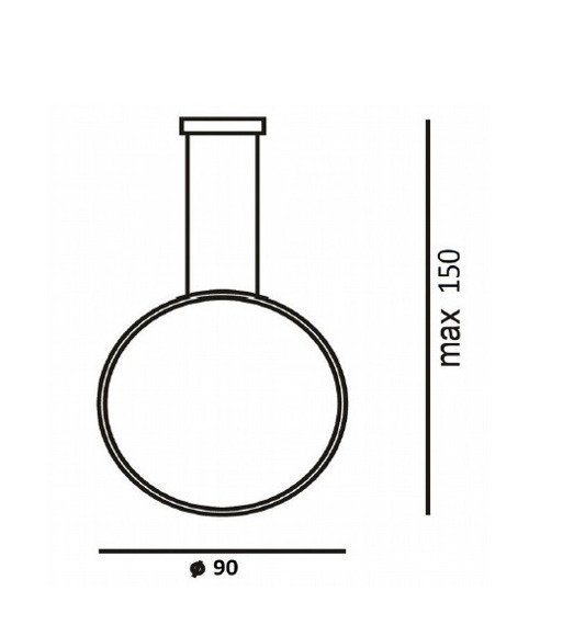 Lampa wisząca biała Ramko Echo Vertical 67951 90 cm