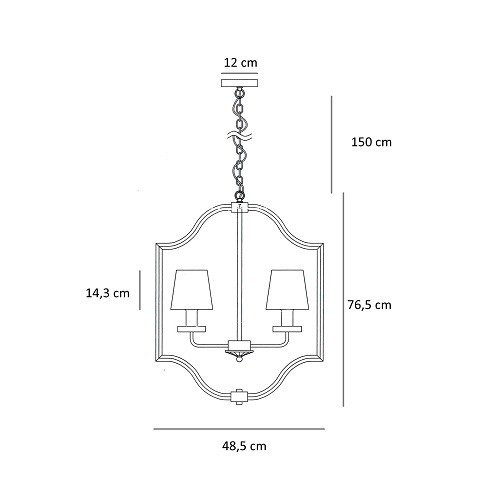 Lampa wisząca glamour Berella Light Sena 6 BL0333