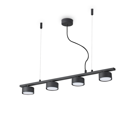 Lampa wisząca minimalistyczna czarna Ideal Lux Minor Linear SP4