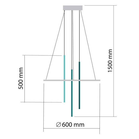 Lampa wisząca nowoczesna Ramko Pablo 66500