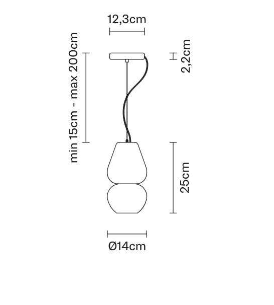 Lampa wisząca włoska Fabbian F62 A01 02 Puppy