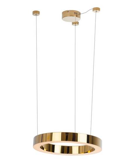 Lampa wisząca złota MaxLight Luxury 40 cm P0377d