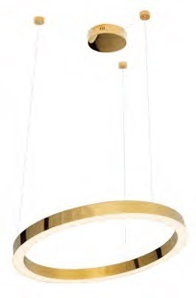 Lampa wisząca złota MaxLight Luxury P0369D 70 cm