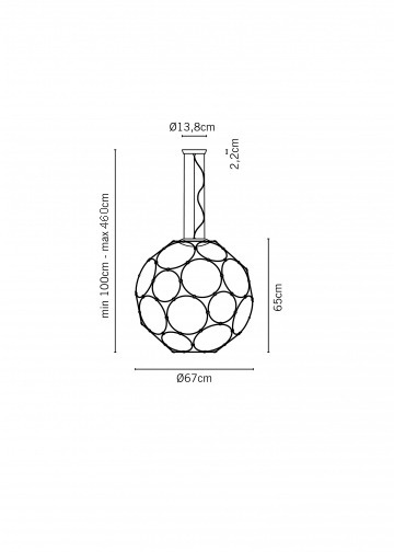 Lampa wiszca Fabbian Giro F30 A01 21