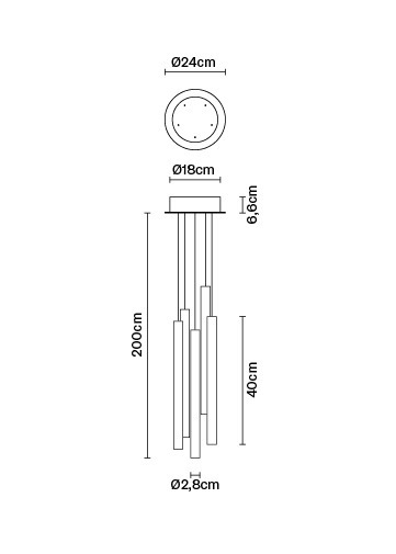 Lampa wiszca Fabbian Tooby F32 A02 00