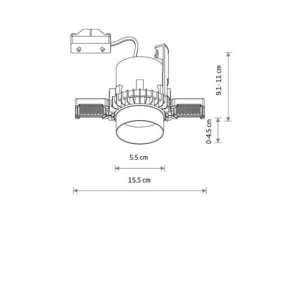 Lampa wpuszczana Nowodvorski Mono Slide Trimless 10805