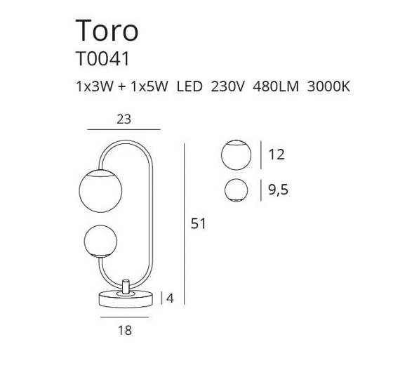 Lampka Gabinetowa MaxLight Toro T0041