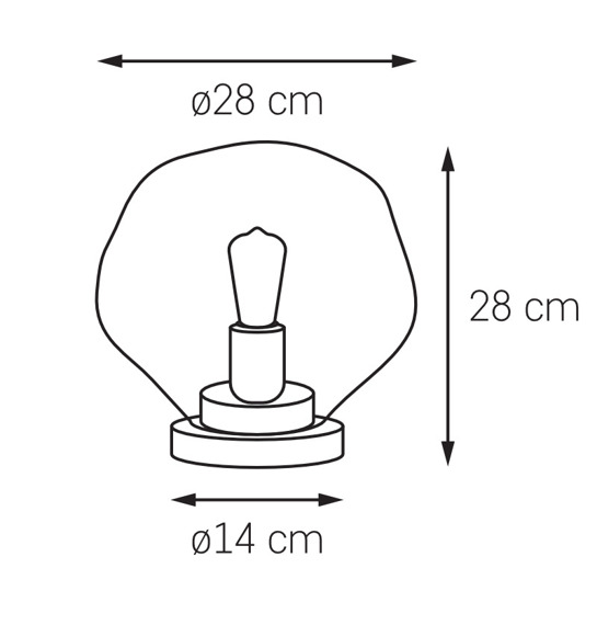 Lampka Kaspa Avia 40415109 transparentny/chrom