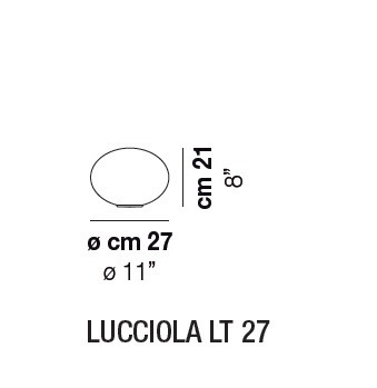 Lampka Nocna 27 cm VISTOSI LUCCIOLA LT 27