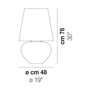 Lampka Stołowa 76 cm VISTOSI NAXOS LT 76