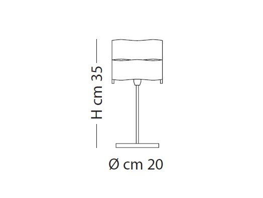 Lampka Stołowa Lampade Italiane CRAZY LT 1037/35 biało-srebrna