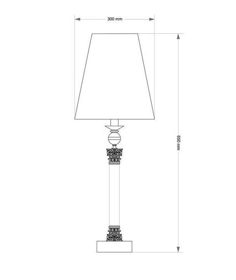 Lampka do gabinetu Kutek Merano MER-LG-1(N/A)300 Nikiel