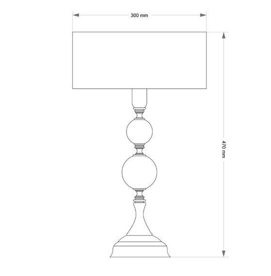 Lampka do  gabinetu Kutek Zaffiro ZAF-LG-1(P/A) Patyna