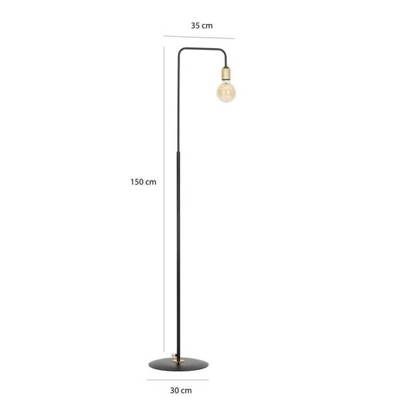 Lampka nocna JUKA LN1 BLACK czarny (580/LN1) - Emibig