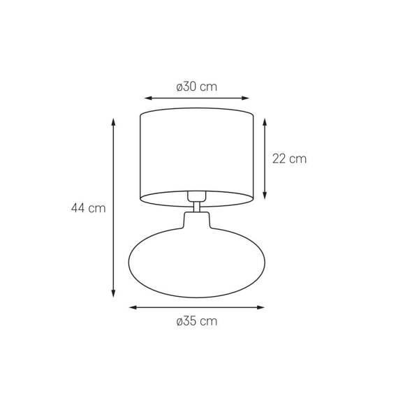 Lampka stołowa 41132108 Kaspa Sawa