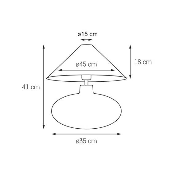 Lampka stołowa Kaspa Sawa 41128107 Splot