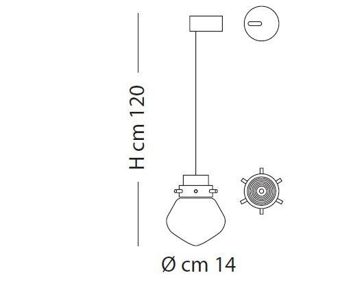 Light Hearth SP 7/295 Lampa WIsząca LED przezroczysty/brąz Sillux 