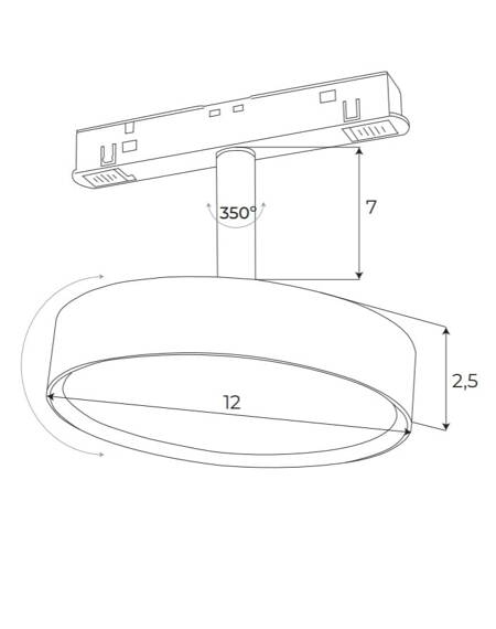 M0042N Maxlight Magnetic System On/Off 11,5W Reflektor Magnetyczny