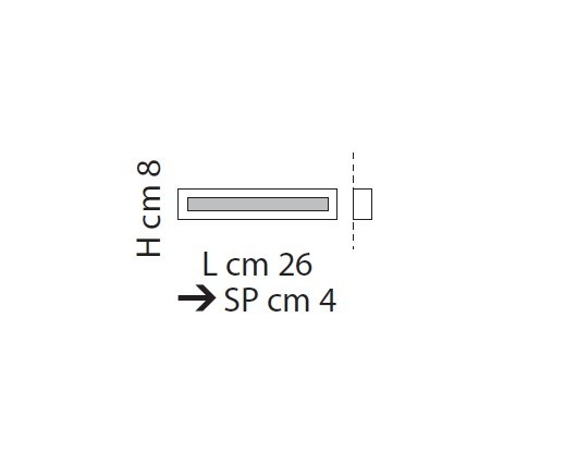 Male-Line Lampa Sufitowa LED 26 cm Sillux chrom