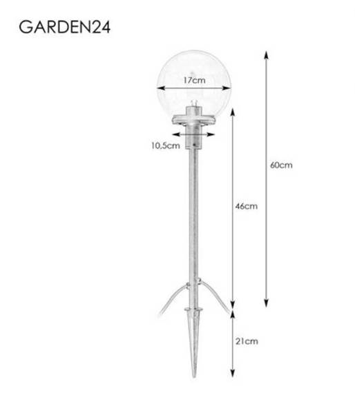 Markslojd 107283 Garden24 Lampa zewnętrzna stojąca