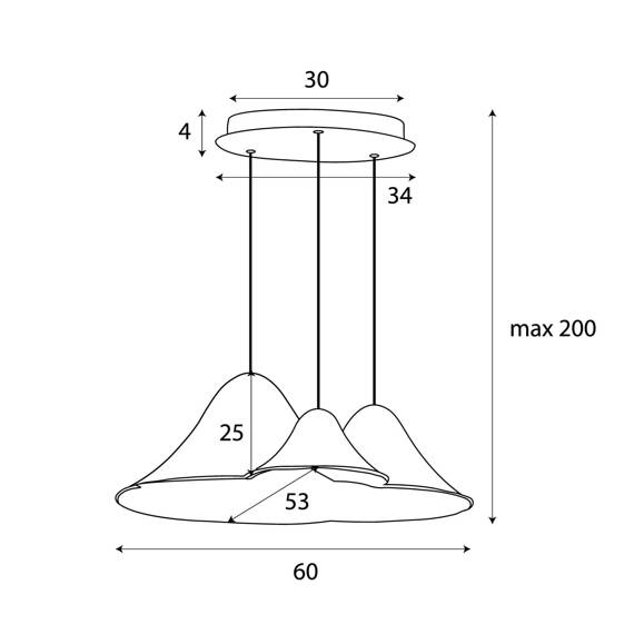 Maxlight Bellmond P0566 Zwis